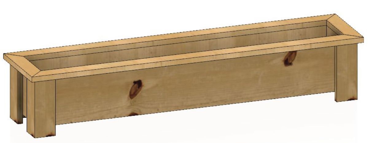 Cedar Flower Planter Plans (Small) | Easy DIY Outdoor Project Using Fence Pickets