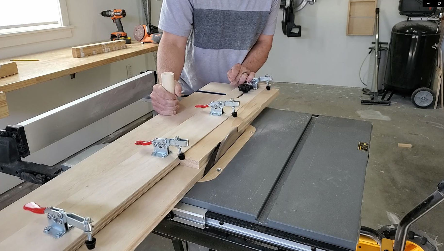 Essential Table Saw Jig Bundle – Taper Jig, Box Joint Jig, Full-Size & Mini Crosscut Sled Plans