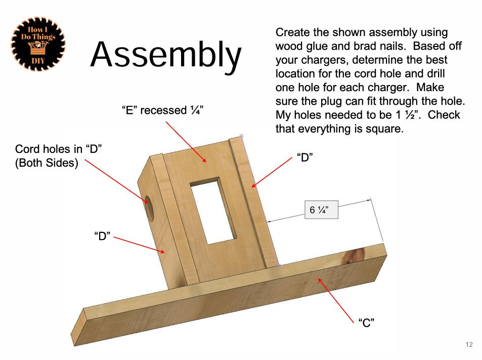 DIY Battery Charging Station Plans | Power Tool Wall Organizer