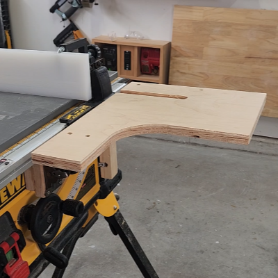 Folding Infeed Table Plans for DeWalt DWE7491RS | Improve Accuracy & Material Control