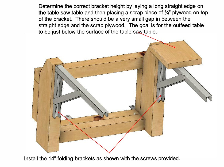 Folding Outfeed Table Plans for DeWalt DWE7491RS | Space-Saving Support for Safer Cuts