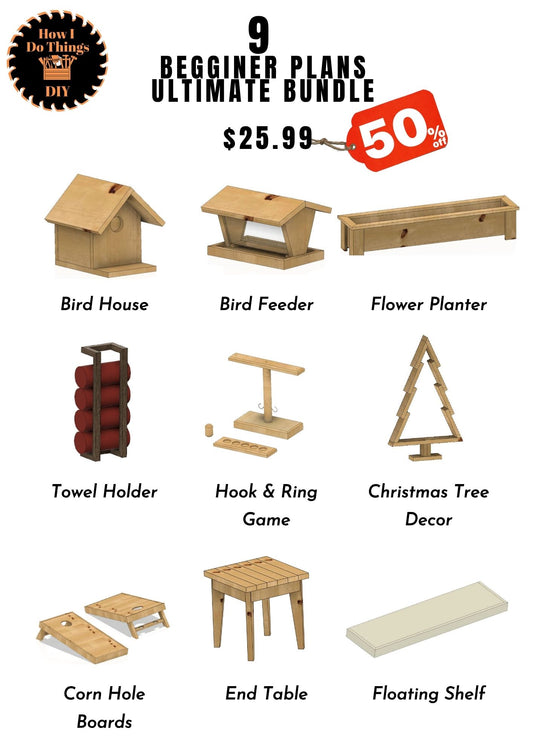 9 Beginner Project Plans Bundle