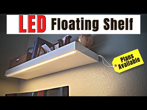 45" LED Floating Shelf Plans