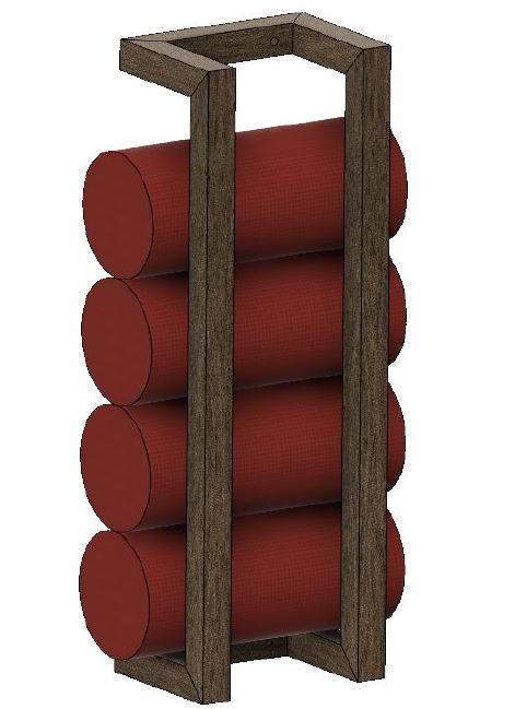 Rustic Wooden Towel Holder Plans | DIY Wall-Mounted Bathroom Organizer